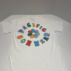 PacSun Kids White Tee with Colorful Graphic